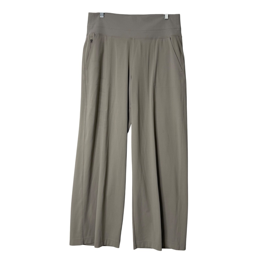 Athleta Olive Wide-Leg Pull-On Pants